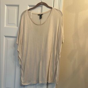 H&M White Oversized T-Shirt Blouse